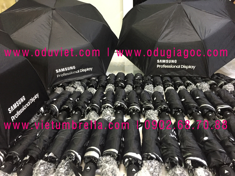 xưởng sản xuất ô dù cầm tay in logo quảng cáo